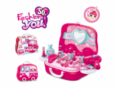 Ružový kozmetický kufrík