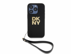 DKNY PU Leather Stack Logo Wrist Strap Zadný Kryt pre iPhone 14 Pro Max Black DKNY PU Leather Stack Logo Wrist Strap Zadný Kryt pre iPhone 14 Pro Max Black