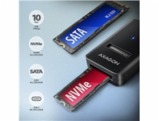 AXAGON ADM2-CM USB-C 10Gbps - M.2 NVMe &amp; SATA SSD adaptér, kábel USB-C 10cm