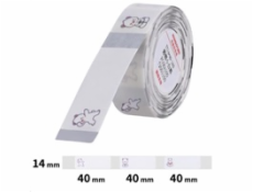 Niimbot priehľadné štítky T 14x40mm 160ks Medvieďa pre D11, D11-M, D110, D110-H