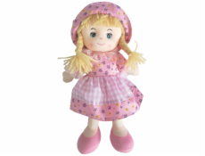 Bábika handrová 30 cm svetlo ružové šatôčky Bábika handrová 30 cm svetlo ružové šatôčky