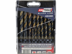 AWTools vrtačka METAL HSS M2 DRILL 19KS SET. /1,0-10,0MM/ PREMIUM AW42003 AWTOOLS
