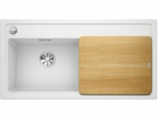 Blanco Zenar XL 6 S Silgranit bílý dřez s automatickou zátkou InFino, popelník, levá mísa (523988)