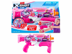 ZURU X-SHOT Vodní pistole Skins - Hyperload Fast fill - růžová
