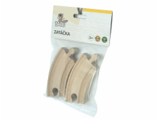 BABU vláčky - Kolej zatáčka 10 cm, 4 ks