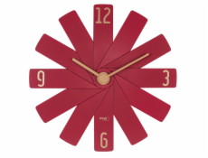 TFA Clock in the box  rot Wanduhr
