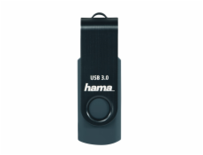 Hama USB 3.0 Flash Drive Rotate, 128 GB, 70 MB/s, petrolejová modrá