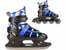 TRITON NH18366A inline korčule 2v1, NAVY BLUE VEĽ. (31-34)