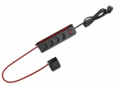 Viking síťová prodlužovací zásuvka R43S, 4x AC 230V, 1x USB-A, 2x USB-C, délka 1,4 m