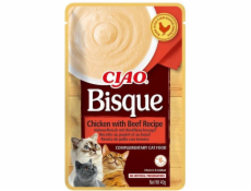 INABA Ciao Bisque Chicken with beef - maškrta pre mačky - 40g