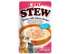INABA Ciao Stew Chicken & Salmon - maškrta pre mačky - 40g