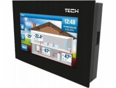 Pokojový ovladač Tech ST-281 s RS komunikací (2 mm sklo) ČERNÁ