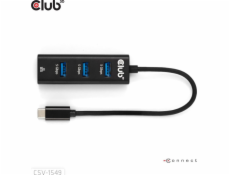 Club3D hub USB-C 3.2 na 3xUSB-A 3.2 + RJ45 1Gbps