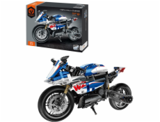 Stavebnice Silniční motorka modrá 542 ks Stavebnice Silniční motorka modrá 542 ks