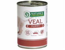 NATURE S OCHRANA Puppy Telecí - mokré krmivo pro štěňata - 400 g