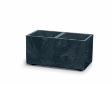 Květináč Prosperplast SIERRA CASE beton effect 57,7 cm antracit
