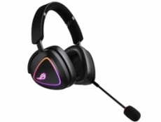 ASUS sluchátka ROG DELTA II, Bezdrátové 2.4GHz, ARGB, černá