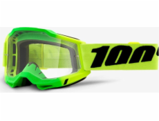 100% Gogle 100% ACCURI 2 TRAVIS (Szyba Przezroczysta Anti-Fog, LT 88%-92%) (NEW)