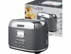 Muse Muse Power 1000 W toustovač | Počet slotů 2 | Materiál pouzdra Nerezová ocel