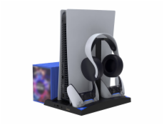 iPega P5013 Charging Station PlayStation 5 Dualsense a Pulse 3D, Stojan na hernú konzolu PlayStation 5 - dobíjacia stanica pre 2 ovládače