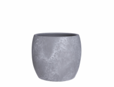 Hrniec Mica Lester, keramika, O 24 cm, svetlo šedý