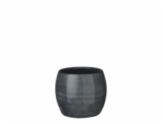 Hrniec Mica Lester, keramika, V 16 cm, tmavomodrý