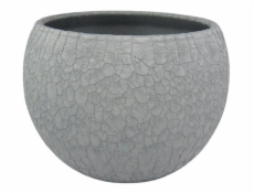Hrniec Domoletti, keramika, O 12 cm, sivý
