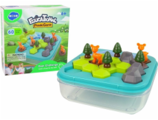LeanToys vzdělávací puzzle hra Tetris Forest Animals Puzzle