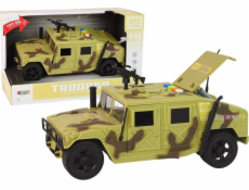 LeanToys Car Vojenské vozidlo Třecí pohon Bright Camo