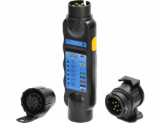 Testovací sada zásuvek Orno Trailer, standardní 13/7-pin, 12/24V