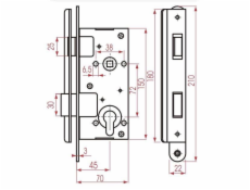 KOMPRESNÍ ZÁMEK KURZEMES 406C-35802/2