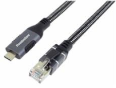 PremiumCord Ethernetový kabel USB-C na LAN RJ45 10/100/1000, 1m
