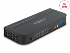 DeLOCK HDMI KVM Switch 4K 60 Hz mit USB 3.0 und Audio, KVM-Switch