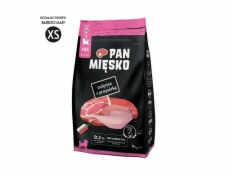 PÁN MIESKO Teľacie s prepeličkou XS - suché mäso na krájanie - 9kg