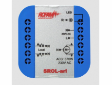 Ropam  SROL-ari bezdrátový, ovladač rolety do uší 230VAC, amperometrie, stav rolety v aplikaci a dotykový panel (-IP-64).