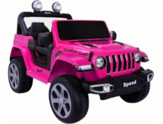 Vozidlo na baterie Lean Cars FT-938 s růžovým lakem 4x4