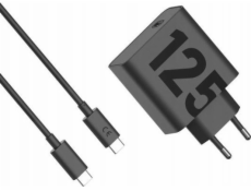 Motorola TurboPower Wall Charger 125W USB-C, 1m C-C cable, Black