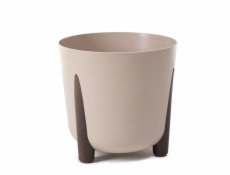 Hrniec LAMELA FRIDA 253-85, plast, O26 cm, svetlo hnedý