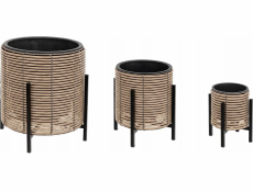 Atmosphera Sada květináčů na stojanech, 3 ks.