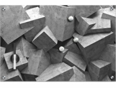 Zeller Skleněná magnetická tabule World + 3 magnety, 60x40 cm, ZELLER
