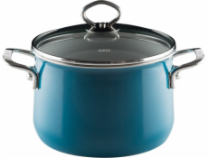 RIESS - Vysoký hrnec s poklicí 6,5l 24cm Aquamarin Riess