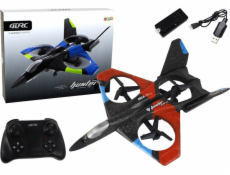 LeanToys Quadcopter RC Fighter Letadlo na dálkové ovládání červené LeanToys Quadcopter RC Fighter Letadlo na dálkové ovládání červené