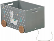 Kesper Truhlice na hračky s madly, na kolečkách, alpaka, Kesper