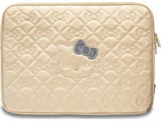 Case Sourcing Hello Kitty Sleeve HKCSZPEKHBPD 14 zlatá/zlatá Zip PU prošívané mašle