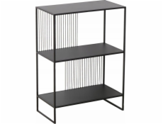 Kovová podlahová police Boltze Cindy, černá, 75 x 28 cm