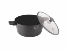 Kastrol s titanovým povrchem a poklicí 30 cm Antracit Collection