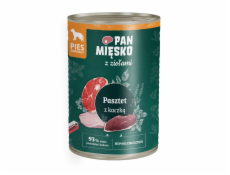 PÁN MIESKO s bylinkami Kačacia paštéta - veľmi chutné mäso pre psov - 400g
