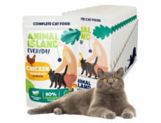 ANIMAL ISLAND Everyday Chicken fillets in broth - mokré krmivo pro kočky - 12 x 85g