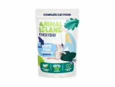 ANIMAL ISLAND Everyday Beef, chicken, turkey and white fish fillets in broth - mokré krmivo pro kočky - 40 x 85g