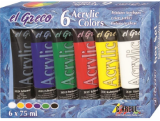 Akrylová farba C. KREUL 28260, 6 × 75 ml